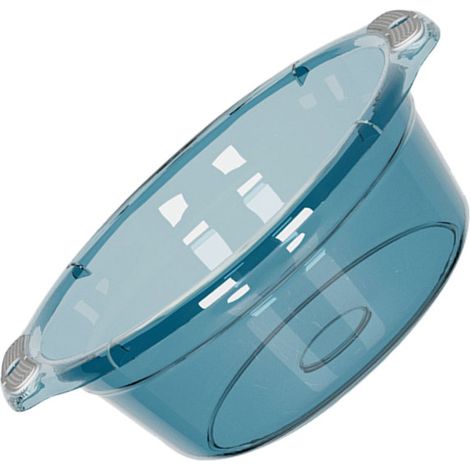 Bassine à vaisselle en plastique avec poignées, bassine de cuisine portable pour la vaisselle, la salle de bain, la cuisine et la buanderie, dimensions : 34 x 11,5 x 25 cm (1/5)