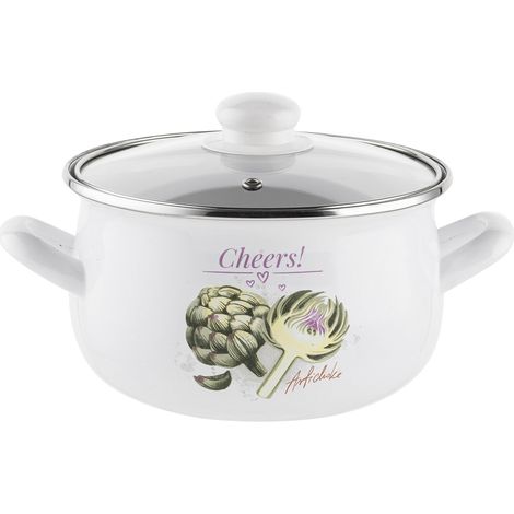 Maceta esmaltada Emalia Polska Pleszew Arti 16 cm 2 l (1/5)
