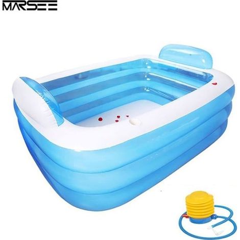 Baignoire gonflable pliable - Marque - Modèle - Confortable - Pratique - Isolante (1/4)