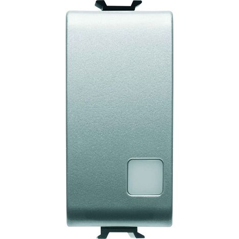 Interrupteur bipolaire 250V AC 16AX 1M Illuminable Titanium Chorusmart GW-14005 (1/4)