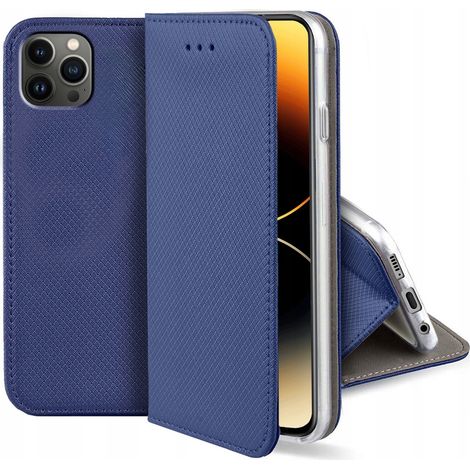 Custodia per Apple iPhone 11 Pro max SMART MAGNET BOOK CLOSED BLU NAVY + Vetro (1/4)