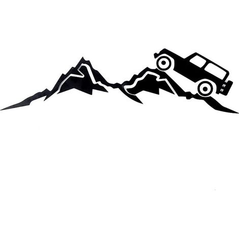 Adesivo in PVC con scena di montagna per cruscotto e vano portaoggetti del JL Gladiator JT 2018-2023.