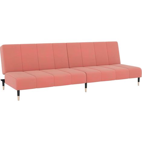 Canapé  Sofa-lit à 2 places rose velours