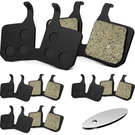 Magura MT5-4 paires de plaquettes de frein à disque de vélo compatibles avec Magura MT5 MT7, plaquettes de frein à disque résistantes à la chaleur pour VTT avec plaque d'ajustement résistante aux (1/5)
