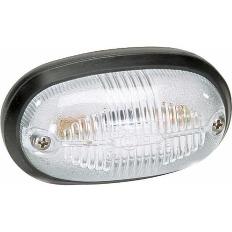 Lem Select – Feu de gabarit avant ovale blanc 12V 5W – Dimensions 54 x 83 mm – Indice de protection IP 55 – Homologué ECE