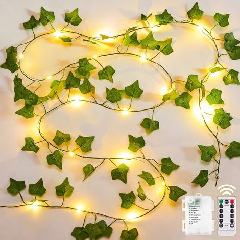 Guirlande Lumineuse Lierre Artificiel 10M 100 LED Plante Artificielle (1/5)