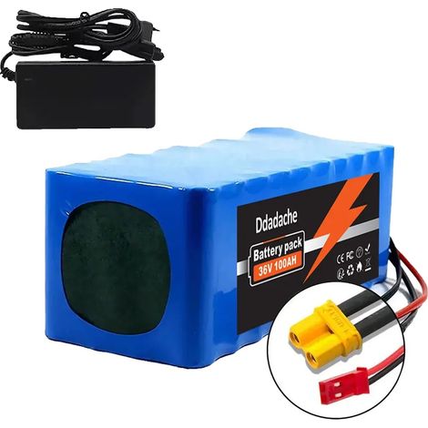 Batterie Lithium, Capacité 100Ah, BMS Inclus, XT30-JST-chargeur (1/2)
