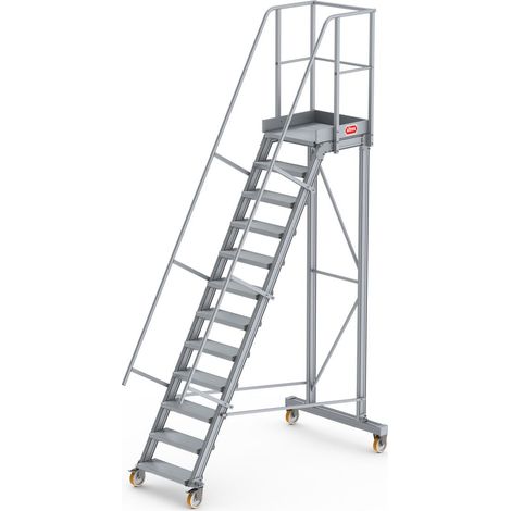 Altrex Podesttreppe fahrbar 60° 12 Stufen