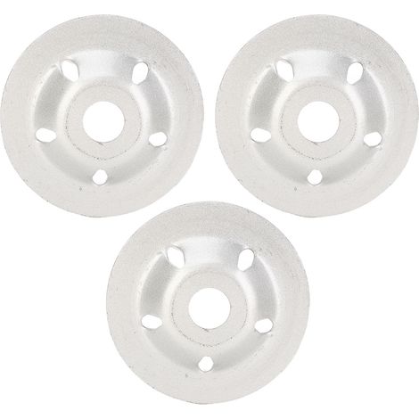 3 meules 80mm acier manganèse diamant – Disque meuleuse d'angle marbre béton carrelage granit gris argent (1/5)
