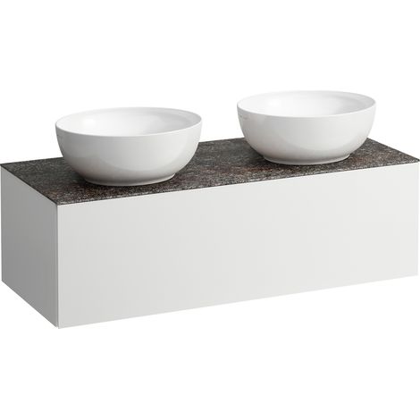 LAUFEN Il Bagno Alessi cajonera, 1 agujero para grifo, encimera