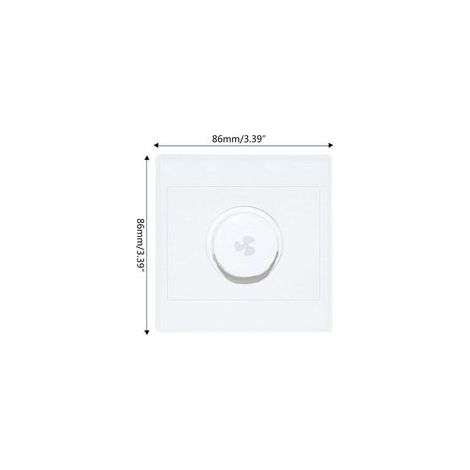 Contrôleur de vitesse pour ventilateur de plafond 220V 10A – Réglage continu – Faible consommation d'énergie – Pour gradateur 15-300W (1/4)