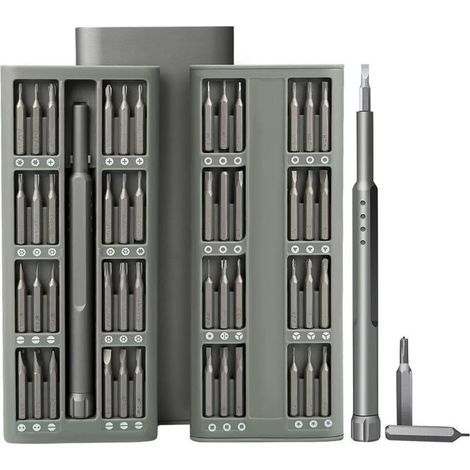 Tournevis Precision iphone,48pcs Mini kit Tournevis Réparation de téléphone portable acier pour outil S2, modèle de téléphone portable, appareil photo, ordinateur (1/5)