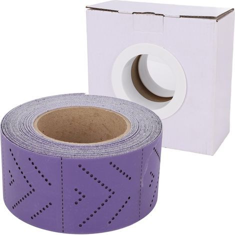 Rouleau de Papier de Verre en Céramique, 320 GRIT 70 Mmx12m Film Support sans Poussière Poreux de Ponceau Longboard Ponceau avec des Particules de Céramique pour le Ponçage (1/5)