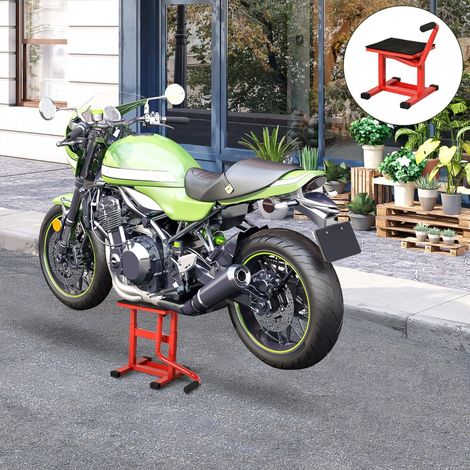 Lève-moto 150 kg capacité, plateforme élévatrice ajustable 275/395 mm pour garage et extérieur (1/5)