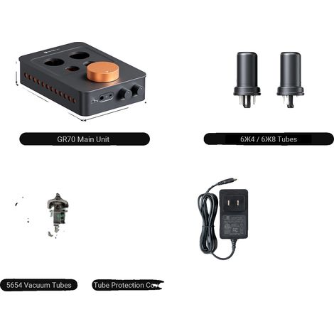 Amplificador de auriculares, amplificación a válvulas, diseño fácil de usar, casete (1/2)