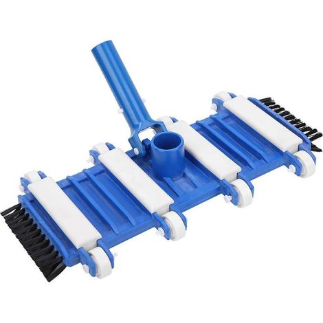 T¨ºte d'aspirateur de Piscine avec Brosse LAT¨Rale et Roues pour Nettoyer Les d¨bris, Corps Flexible adaptant Le Fond, Compatible avec tiges Standard, piscines creus¨ES et spas (1/5)