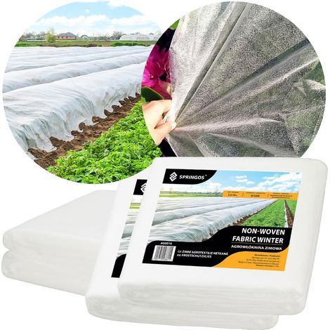 KIT DI TESSUTO AGRICOLO INVERNALE TAPPETO 50g SPESSO FORTE RIVESTIMENTO UV 10x3,2 COPERTURA (1/5)