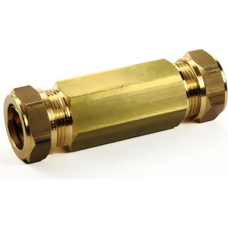 Messing Reparaturkupplung 22 x 22 mm Reparaturmuffe für Kupferrohre