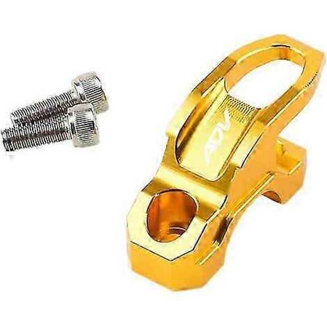 Accessoires CNC pour moto : support de maître-cylindre de frein, pince, crochet pour sac, support pour casque pour Honda Adv150 Adv350 Adv 350 150 (Or) (1/5)