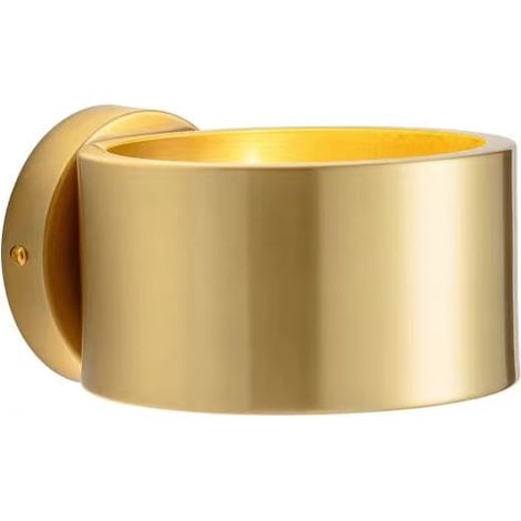 Rondello - moderne goldene Wandleuchte, groß, E27 (1/5)