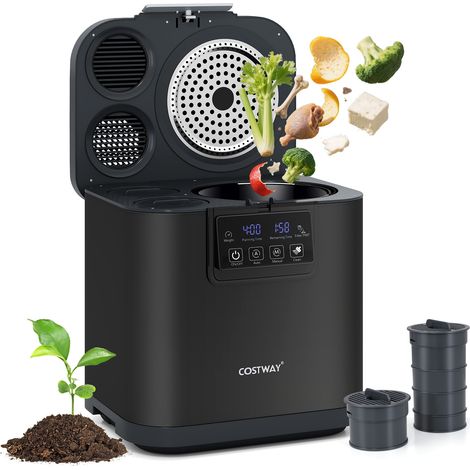 COSTWAY 4 L Electric Composter Smart Waste Dispenser Countertop Compost Machine (1/5)