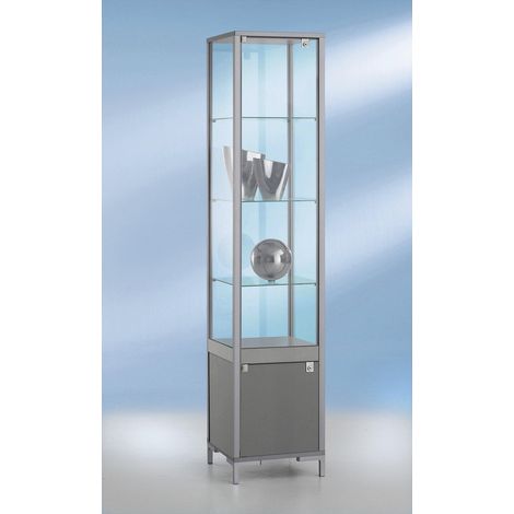 FRANKEL kaiserkraft, Vitrine colonne LINK, 3 tablettes, avec