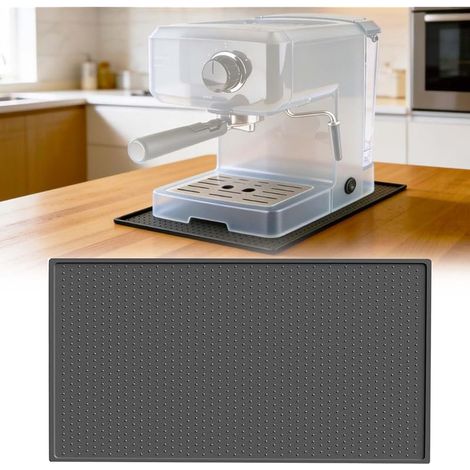 Tapis en silicone résistant à la chaleur pour friteuses à air chaud - 48 x 30 cm, tapis ignifugé pour accessoires de friteuse à air chaud Ninja (Noir, 1 pièce) (1/4)