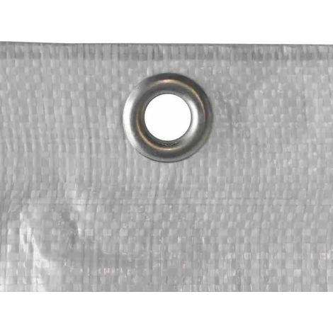 Telo per Ponteggio 0,80 x 10 m, 150 g/m², Bianco (1/3)