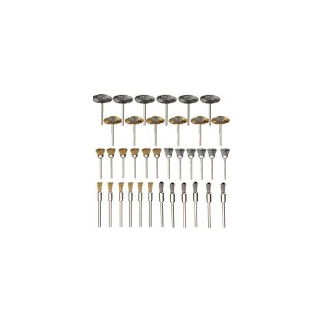 Set mit 36 Metallpolierbürsten, T-förmige Polierbürste zur Rostentfernung, zur Verwendung mit Rotationswerkzeugen - Crezuo