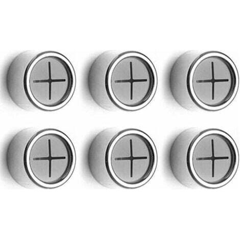 Set di 6 portasciugamani, ganci adesivi, portasciugamani a ventosa per asciugamani da cucina, portasciugamani a ventosa per bagno, armadio e credenza (rotondi in ABS)