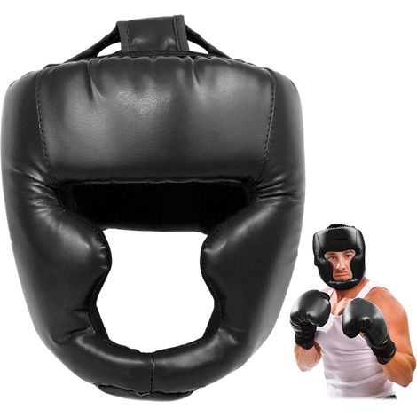 Entraînement Casque de Boxe, 24cm16cm, Casque Boxe, Casques Sports Combat, Casque Boxe Grappling casque, Casque d'entraînement de karaté, adapté au Combat Libre, au Taekwondo, au karaté (1/5)