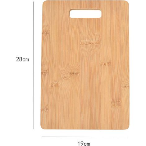 Planche À Découper En Bois - 30 x 20 x 2 cm - Pour Préparation Repas Fruits Légumes Viandes Fromages - 1 Pièce (1/5)