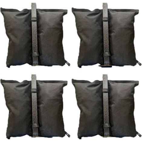 Set of 4 ballast bags for gazebos, to be filled with sand. Water and wear resistant, up to 8 kg per bag.
