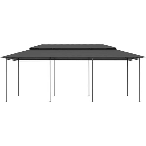 Tonnelle Barnum de Jardin, Pavillon, Pergola, Tente de jardin, 600x298x270 cm Anthracite OIB9904E (1/5)