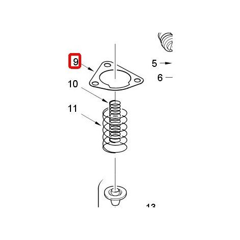 BOSCH Junta (10x), 87010040010 (1/2)