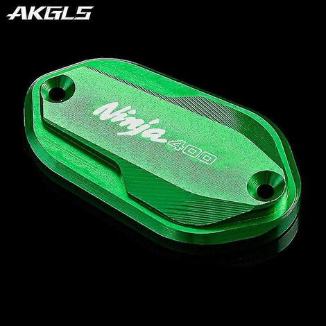Accessoires moto pour Kawasaki Z400 Ninja 400 (2018-2021) : cache-réservoir de liquide de frein avant (vert) (1/4)