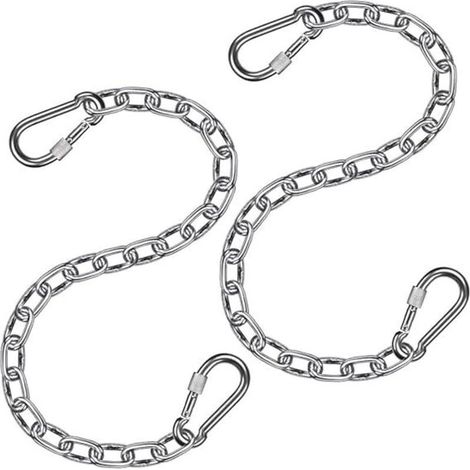 Chane en acier inoxydable, chane de chaise avec mousqueton, convient pour chaise, sac de sable, balanoire (1/5)