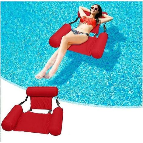 Matelas Flottant Gonflable pour Piscine, Lounge d'Eau Sport, Coussin de Natation Portable, Matelas Pneumatique pour Baignade, Lot de 1 (1/5)