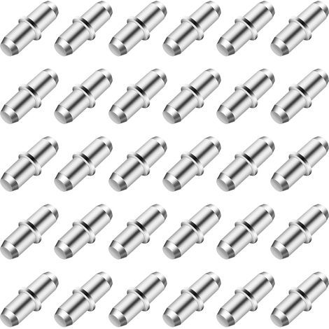 Lot de 80 supports d'étagères 5 mm,broches d'étagères, supports d'étagères pour étagères, supports de planches d'armoire, pour armoires de cuisine, armoires, étagères, bois, verre, etc (1/5)