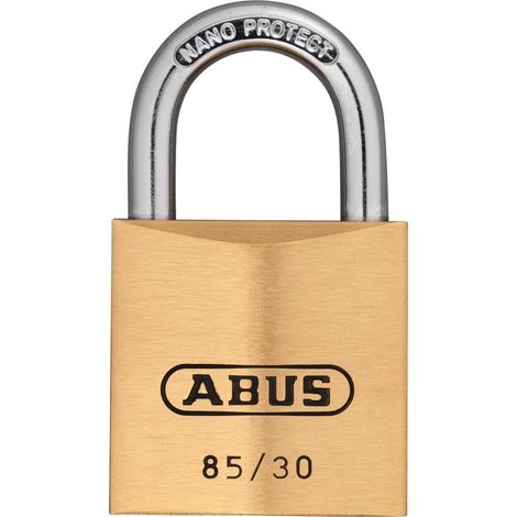 ABUS Vorhangschloss 85/30, Messing massiv (1/5)