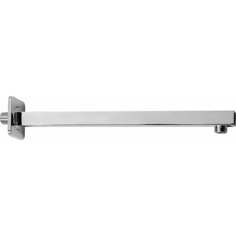Bras de douche carré droit de 35,5 cm