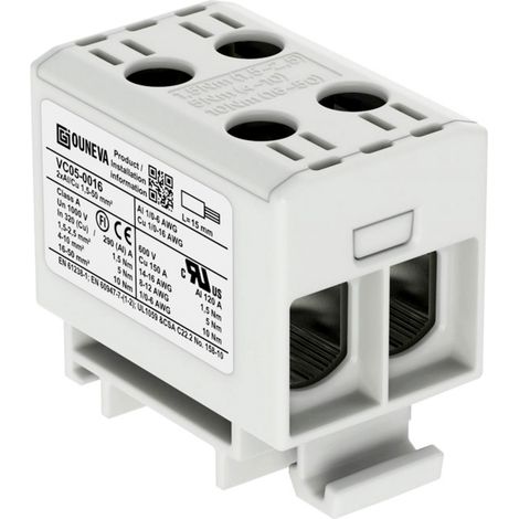 Ouneva Group VC05-0016 Verteilerblock Schrauben Grau 1 St.
