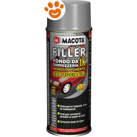 Macota Filler Fondo Carteggiabile Spray Rosso - Confezione 400 ml -