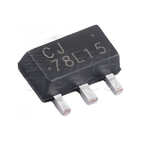 Changdian/Changjing CJ78L15 LDO Linearregler, SOT89-3 Gehäuse, 100 mA, 15 V. Elektronisches Bauteil: 5 Einheiten montiert und versendet.