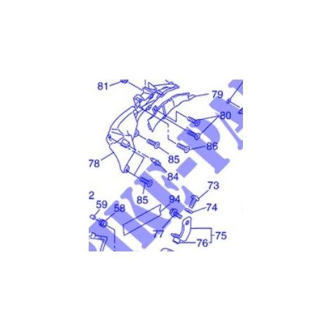 Yamaha 13S-2153E-00 Emblem – YZF-R6 600 08