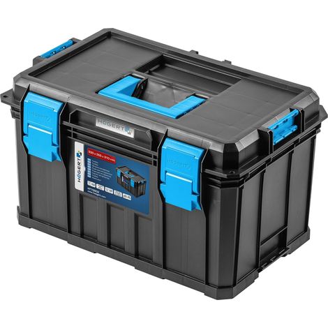Boite à Outils HT7G502, Outils Bricolage, Boîte à Outils avec une Capacité de Charge jusqu'à 50 kg, Trousse a Outils, Fermetures Robustes en ABS, Construction Modulaire (1/5)