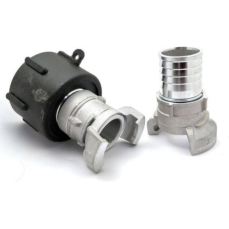 Raccord S60x6 - symétrique Guillemin à verrou DN32 et demi raccord avec douille annelée 35mm (1/3)
