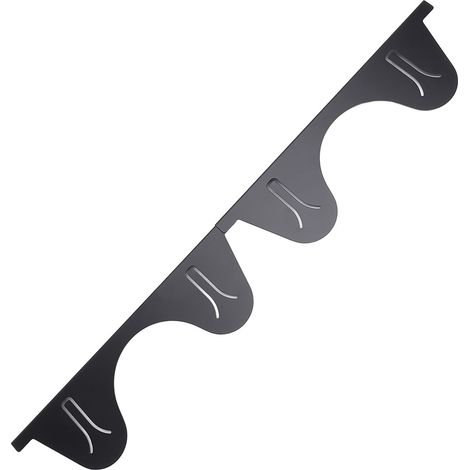 Lot de 2 paires de couvre-écart en acier inoxydable pour cuisinière, bavette de remplissage réglable 35-70 cm, noir, résistant à la chaleur (1/5)