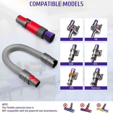 Accessoires d'aspirateur, pour tuyau flexible d'aspirateur Dyson, accessoires d'aspirateur antistatique pour Dyson V8/V10/V11/V12/V15, pour une élimination efficace de la poussière (1/3)