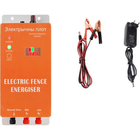 5 KM Electric Fence, Energizer, Fence Conductor and Insulator, Solar Electric Fence for Animals, Electric Fence for Animals, Livestock Farming, Electric Fence Controller for Cows and Sheep (1/5)